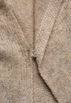 Cellbes of Sweden Stickad, lång cardigan Beigemelange Hot