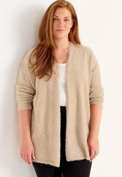 Cellbes of Sweden Stickad, öppen cardigan Beige Clearance