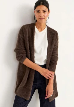 Cellbes of Sweden Stickad, öppen cardigan Brun