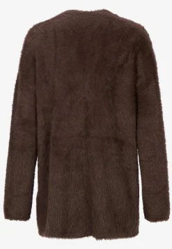 Cellbes of Sweden Stickad, öppen cardigan Brun