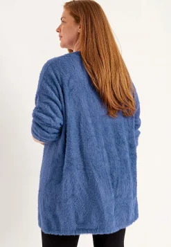 Cellbes of Sweden Stickad, öppen cardigan Blå Clearance