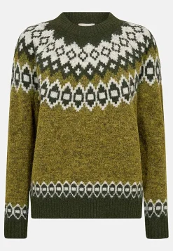 Freequent Stickad tröja med jacquardmönster New