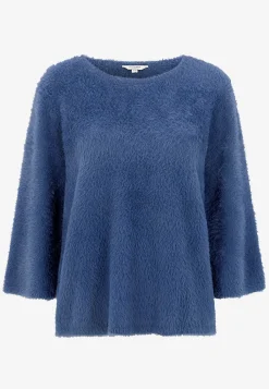 Cellbes of Sweden Stickad tröja med 3/4-ärmar Blå