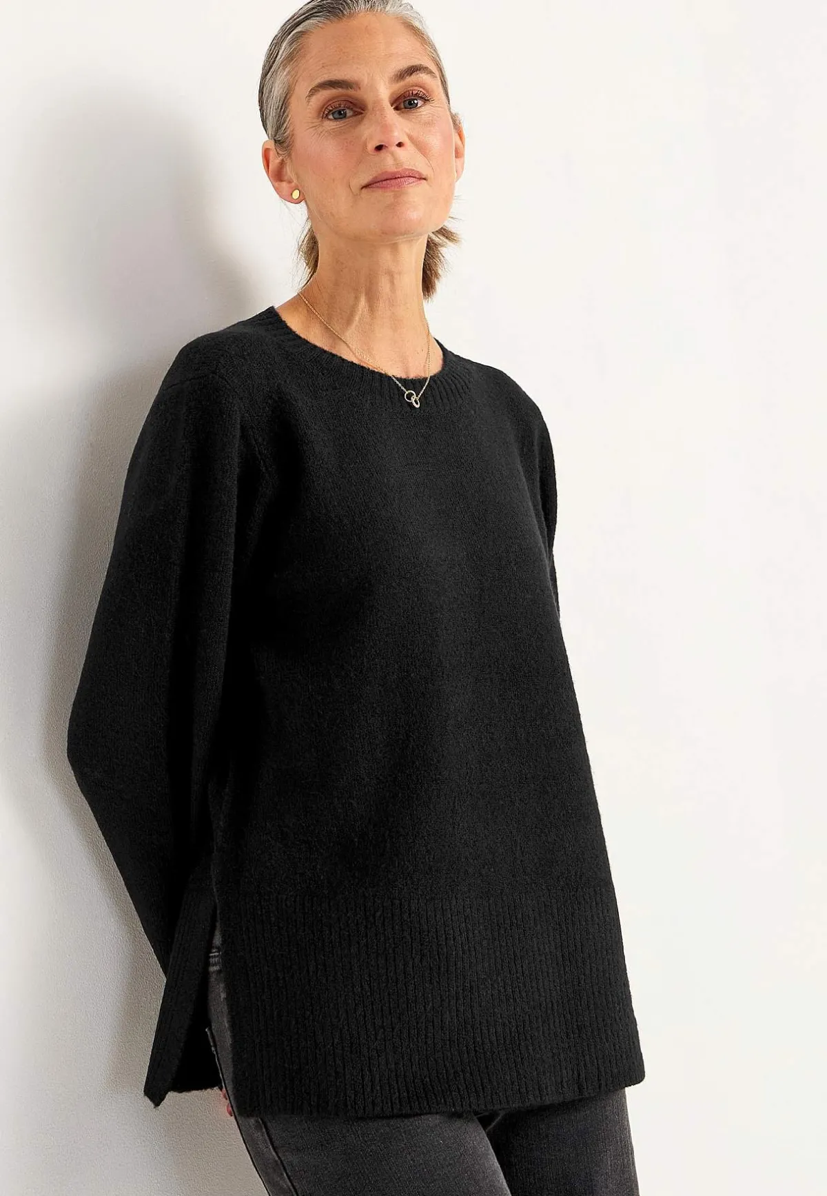 Cellbes of Sweden Stickad tröja med slitsar Discount