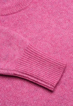 Cellbes of Sweden Stickad tunika med slitsar Cerise melange Best