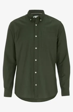 JACK & JONES Stilren skjorta med button down-krage Mörkgrön Online