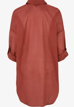 Cellbes of Sweden Strandskjorta med uppvikbara ärmar Rost Sale