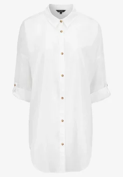 Cellbes of Sweden Strandskjorta med uppvikbara ärmar Vit Outlet