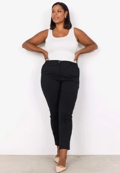 Wasabiconcept Stretchig byxa i bengalin Svart Discount