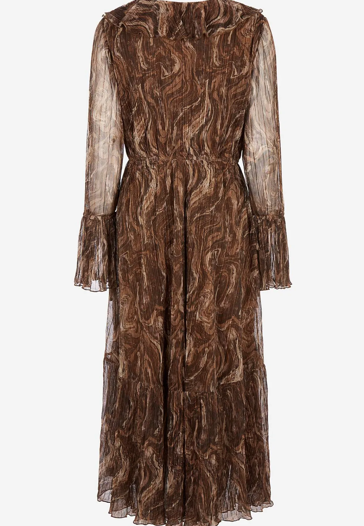 Johanna Toftby x Cellbes Stretchig festklänning Brun / Mönstrad New