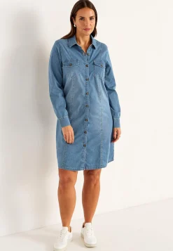 Cellbes of Sweden Stretchig jeansklänning Mellanblå / Denim Discount