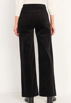 Cellbes of Sweden Stretchig manchesterbyxa med vida ben Svart Discount