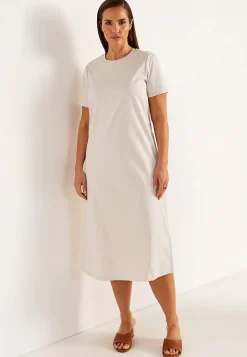 Cellbes of Sweden Stretchig Premium trikåklänning Ljusbeige Hot