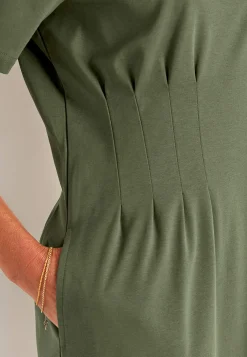 Cellbes of Sweden Stretchig Premium trikåklänning Olivgrön Hot