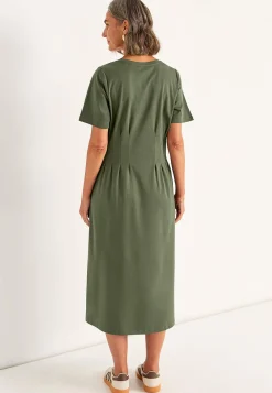 Cellbes of Sweden Stretchig Premium trikåklänning Olivgrön Hot