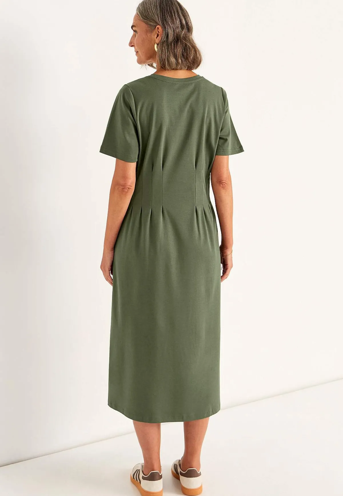 Cellbes of Sweden Stretchig Premium trikåklänning Olivgrön Hot