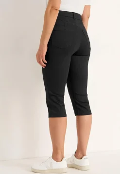 Cellbes of Sweden Stretchiga caprijeans med sytt pressveck