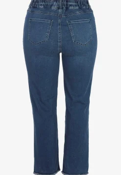 Wasabiconcept Stretchiga jeans med hög resårmidja Mellanblå / Denim New