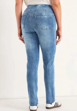 Cellbes of Sweden Stretchiga jeggings med hög resårmidja Elin Ljusblå denim New