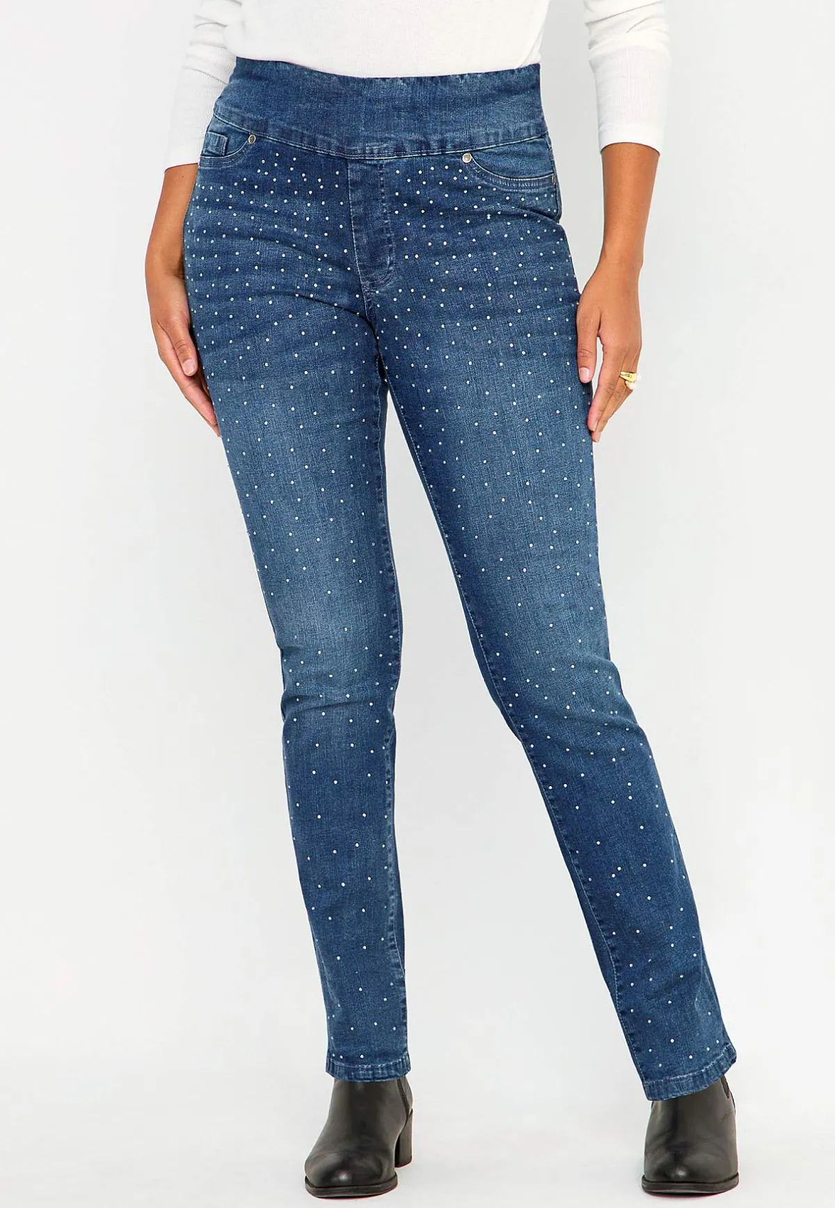 Cellbes of Sweden Stretchiga jeggings med strassdetaljer Hot