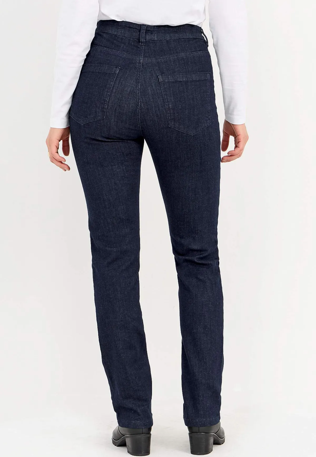 Cellbes of Sweden Stretchjeans med rakt ben - tre längder Linnea Mörk denim / Otvättad Best