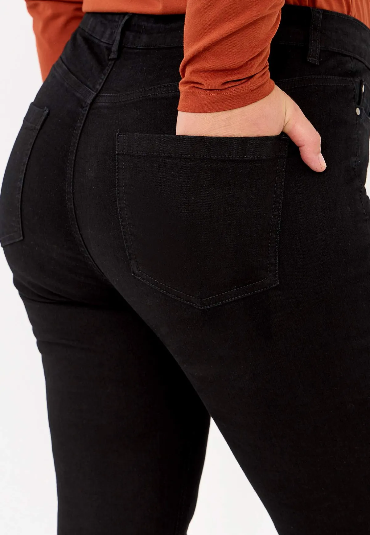 Cellbes of Sweden Stretchjeans med rakt ben - tre längder Linnea Svart / Denim