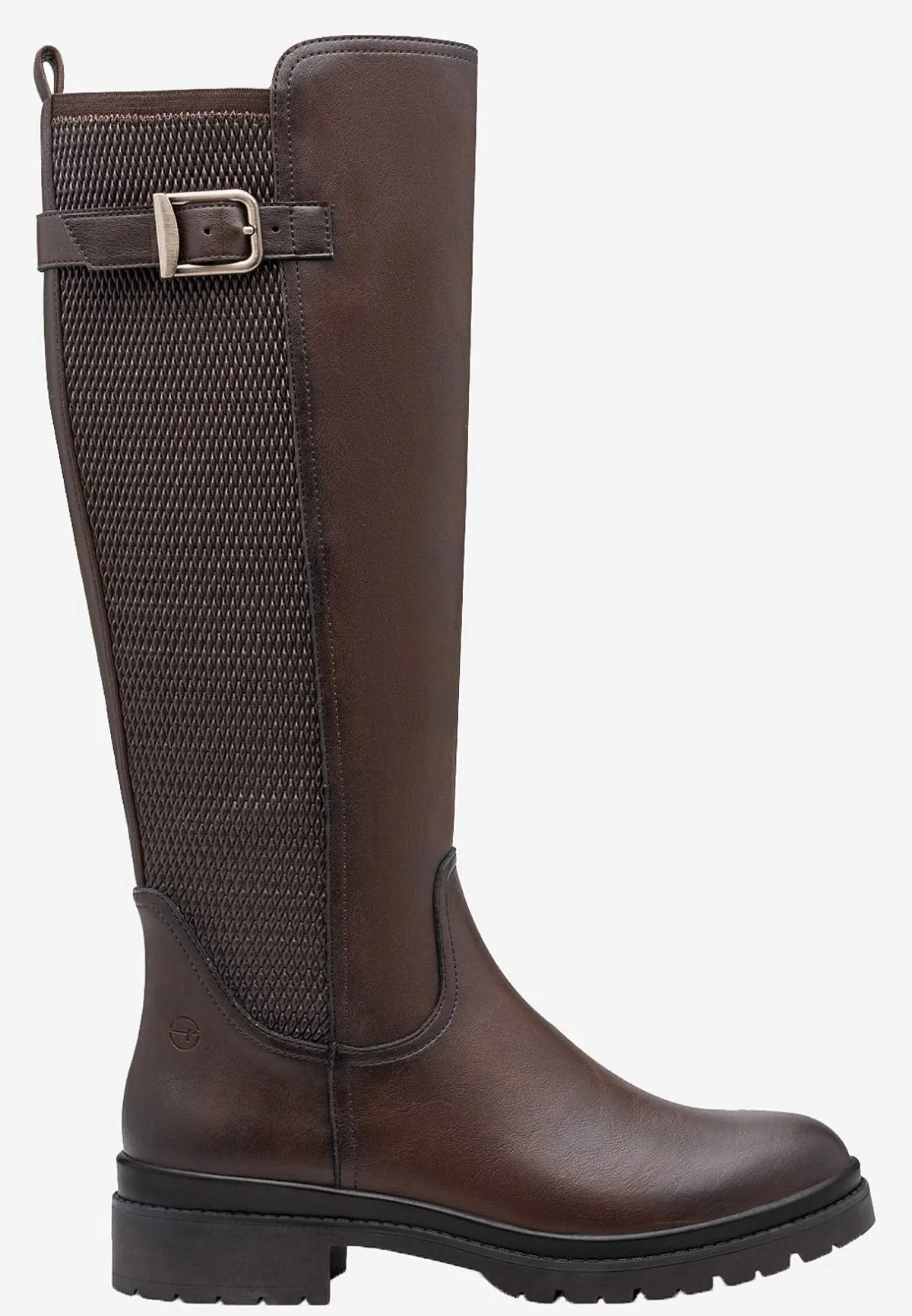 Tamaris Stövel med stretchigt skaft Mörkbrun Outlet