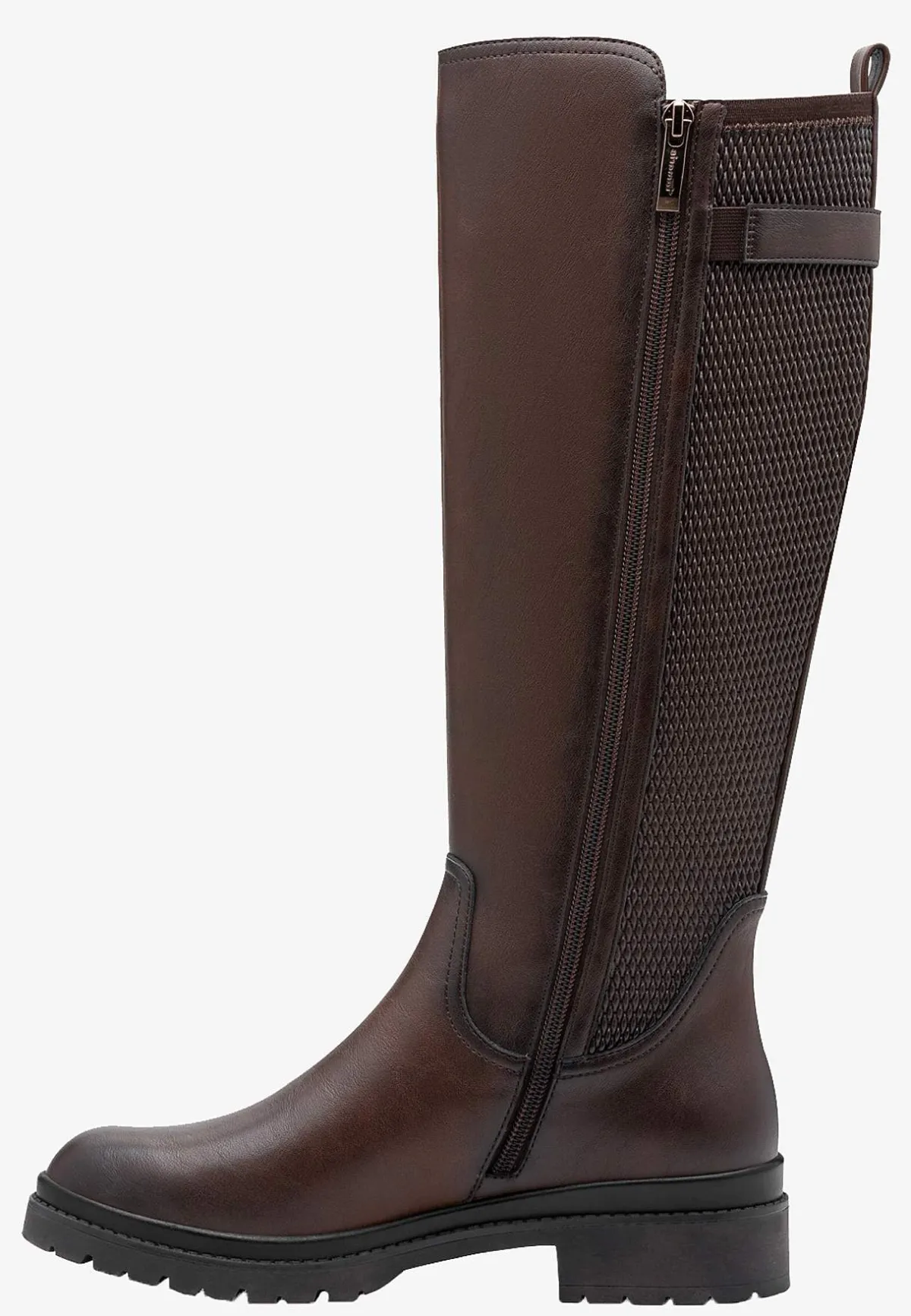 Tamaris Stövel med stretchigt skaft Mörkbrun Outlet