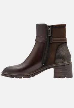 Tamaris Stövlett med remmar vid vristen Mörkbrun Hot