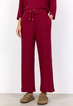 Soyaconcept Supermjuk, bekväm trikåbyxa Olivgrönmelange Sale