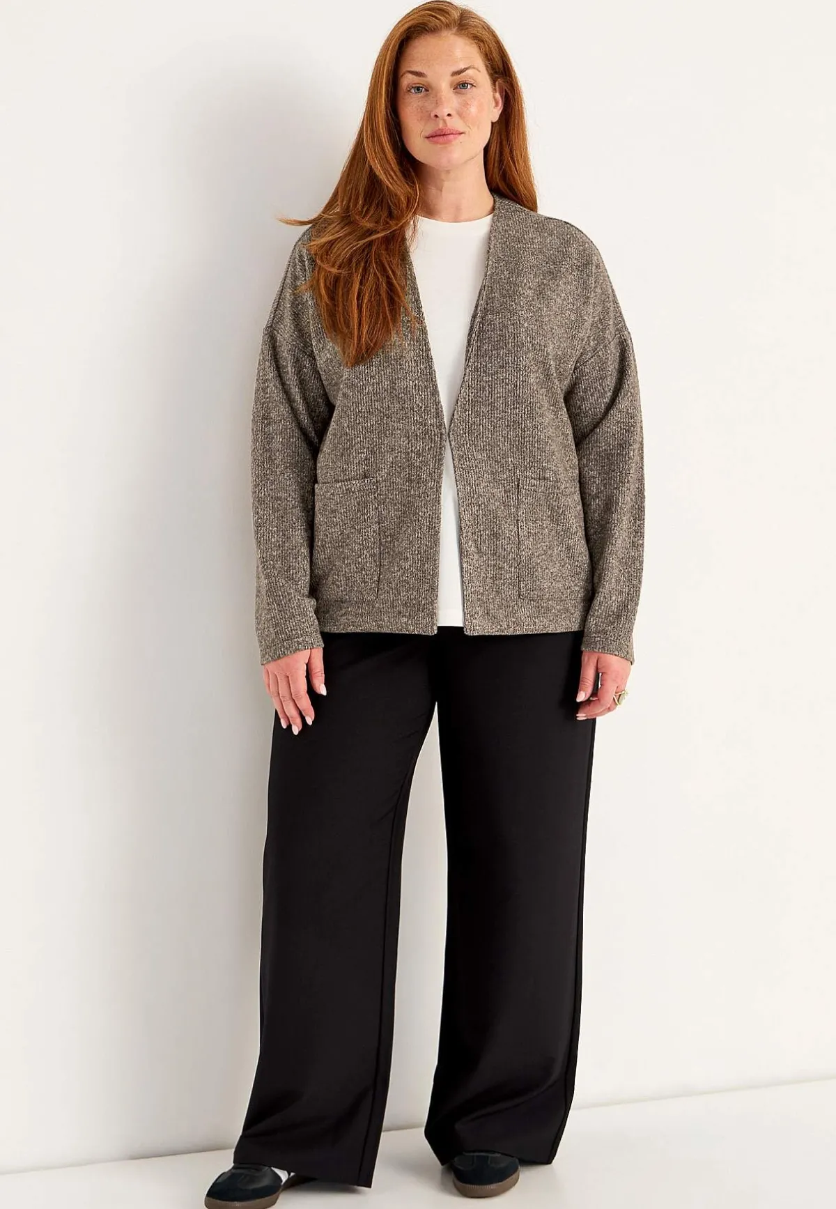 Cellbes of Sweden Supermjuk cardigan med fickor Beata Nougatmelange Best