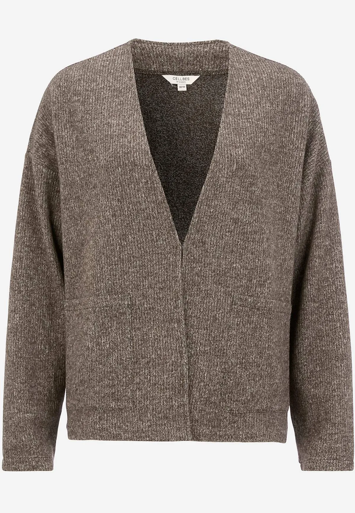 Cellbes of Sweden Supermjuk cardigan med fickor Beata Nougatmelange Best