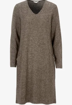 Cellbes of Sweden Supermjuk klänning med fickor Beata Nougatmelange Hot