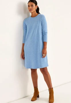 Cellbes of Sweden Supermjuk klänning med fickor Beata Blåmelange Outlet