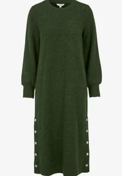 Cellbes of Sweden Supermjuk klänning med knappar Beata Grön / Melerad New