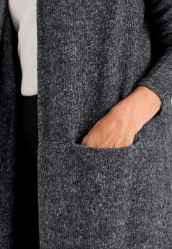 Cellbes of Sweden Supermjuk, lång cardigan med fickor Beata Grå / Melerad Outlet