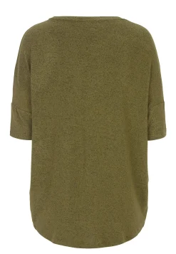 Soyaconcept Supermjuk, melerad trikåtopp Olivgrönmelange