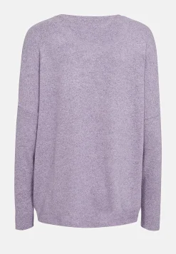 Soyaconcept Supermjuk, melerad trikåtopp Vinrödmelange Outlet