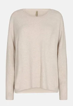 Soyaconcept Supermjuk, melerad trikåtopp Vinrödmelange Outlet