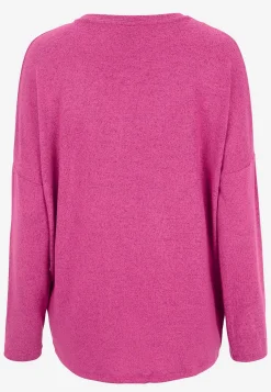 Soyaconcept Supermjuk, melerad trikåtopp Vinrödmelange Outlet