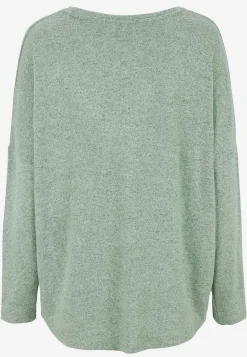 Soyaconcept Supermjuk, melerad trikåtopp Brunmelange Sale