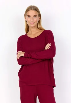 Soyaconcept Supermjuk, melerad trikåtopp Brunmelange Sale