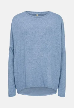 Soyaconcept Supermjuk, melerad trikåtopp Brunmelange Sale