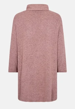 Soyaconcept Supermjuk trikåtunika Vinröd Clearance