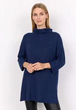 Soyaconcept Supermjuk trikåtunika Vinröd Clearance