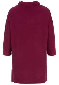 Soyaconcept Supermjuk trikåtunika Vinröd Clearance