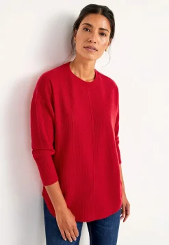 Cellbes of Sweden Supermjuk tröja med dekorativ mittsöm Beata Blåmelange