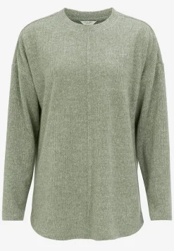 Cellbes of Sweden Supermjuk tröja med dekorativ mittsöm Beata Blåmelange