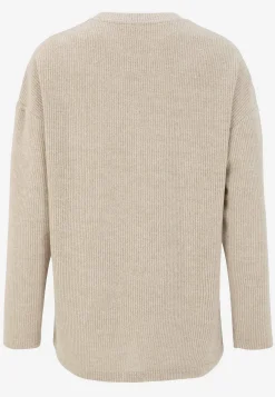 Cellbes of Sweden Supermjuk tröja med dekorativ mittsöm Beata Beige Online