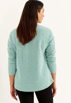 Cellbes of Sweden Supermjuk tröja med dekorativ mittsöm Beata Rosamelange Best